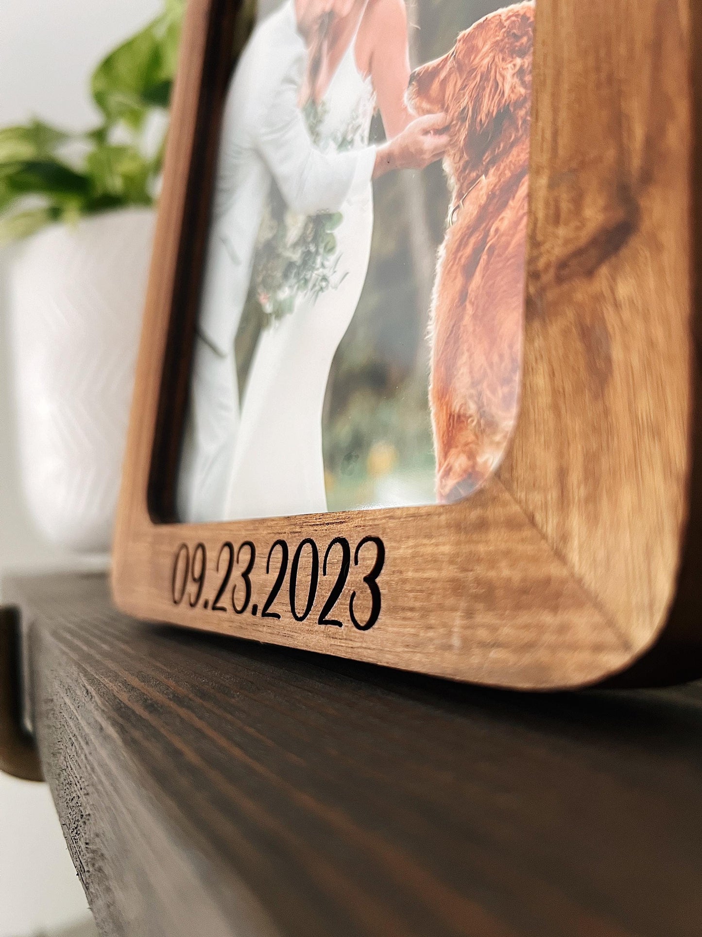 Engraved Personalized 8x10 Wooden Picture Frame