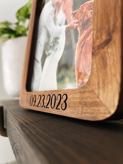 Engraved Personalized 8x10 Wooden Picture Frame