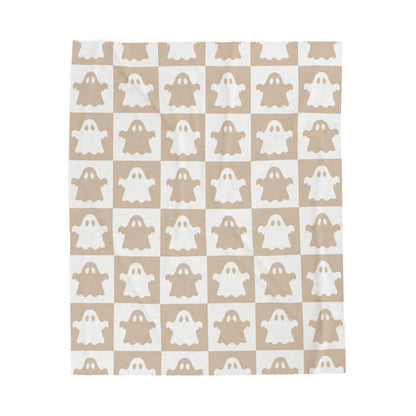 Ghost Halloween Plush Blanket